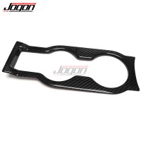 For Lotus Emira 2022 2023 Car Console Water Cup Holder Frame Panel Trim Dry Carbon Fiber Sticker Interior Cover Car Accessories