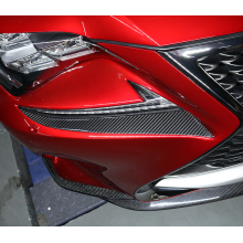 For Lexus RC 300 350 RC F 2015-2018 Car Front Headlight Lamp Eyebrow Eyelid Cover Trim Real Carbon Fiber