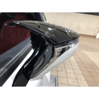 2pcs Genuine Carbon Fiber TRD Sport Mirror Caps Cover For Lexus RC ES IS LS LC UX 2019 2020 2021 Side Wing Rearview Caps Trim