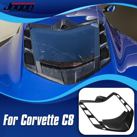 For Corvette C8 Stingray Coupe Z51 Z06 2020-2023 Carbon Fiber Car Engine Window Frame Cover Panel Trim Exterior Car Accessories 4 Pcs Set