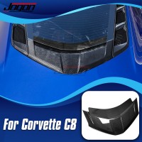For Corvette C8 Stingray Coupe Z51 Z06 2020-2023 Car Exterior Rear Window Lower Cover Panel Car Accessories Real Carbon Fiber