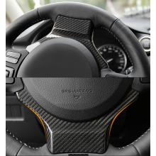 For Lexus IS NX RC RCF CT200h IS300 IS350 NX200 NX300h RC200 RC300h F Sport Carbon Fiber Car Interior Steering Wheel Trim Cover