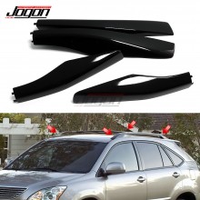 4pcs Black ABS Roof Rack Rails End Cap Protection Cover Shell For Lexus GX470 2003 2004 2005 2006 2007 2008 2009 Car Accessories