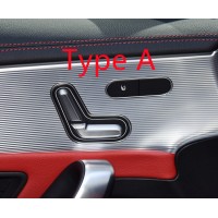 For Mercedes Benz GLE Class W167 GLE350 400 63 2020 Carbon Fiber Front &Rear Door Armrest Seat Adjust Button Speaker Cover Trim