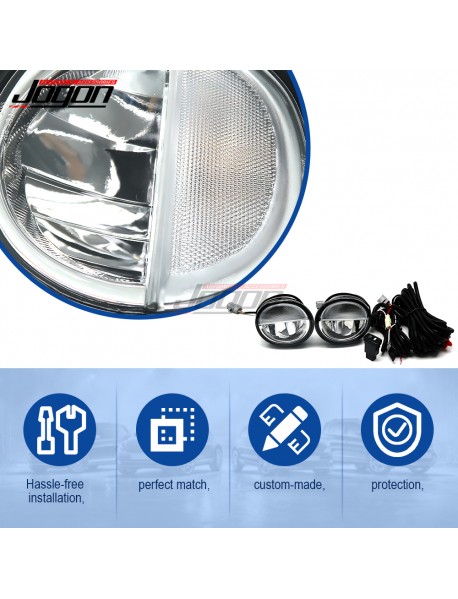 LED Front Bumper Fog Light For Toyota LC70 FJ70 FJ76 FJ77 FJ78 FJ79 LC71 LC76 Fog Lamp Daytime Running Light Car Accessories