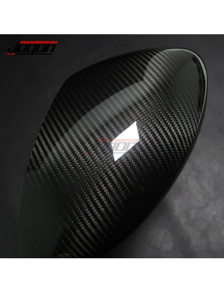 JOGON Carbon Fiber Side Mirror Cover Caps For Porsche 718 Boxster Cayman 2016-21