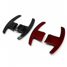 G20 G30 G32 G12 G11 G01 G02 G05 G06 Glossy Red/Black Real Carbon Fiber Steering Paddle Shifters For BMW 3 5 6 7 X3 X4 X5 X6 