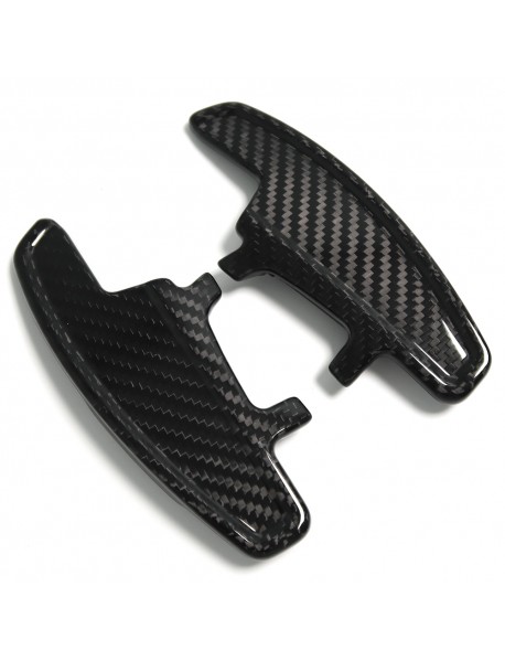For VW GOLF 7 GTI R GTE GTD POLO 6C GTI 1.8T Jetta GLI Real Carbon Fiber Steering Wheel Paddle Shifter Replace Trim